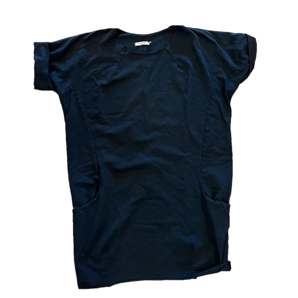 Sanzatempo 100% Cotton Made in Italy rolled hem and cuffed short sleeves SZ XS/S